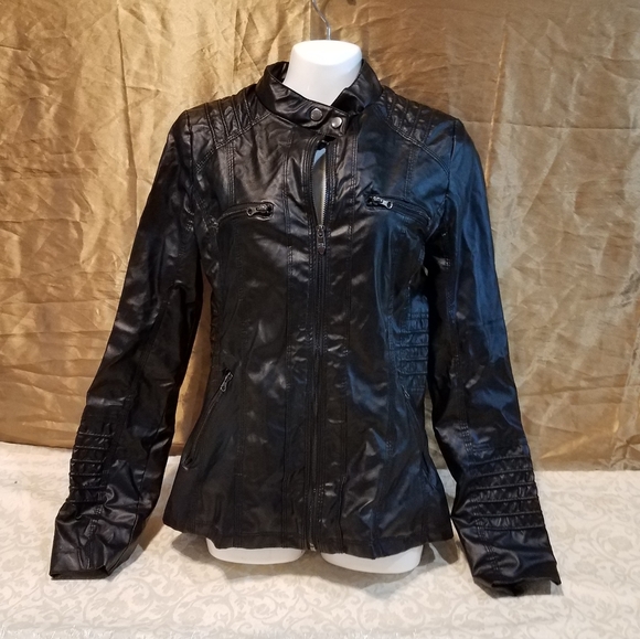 Faux Leather Jacket - Picture 2 of 7